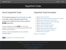 Tablet Screenshot of hyperlinkcode.com